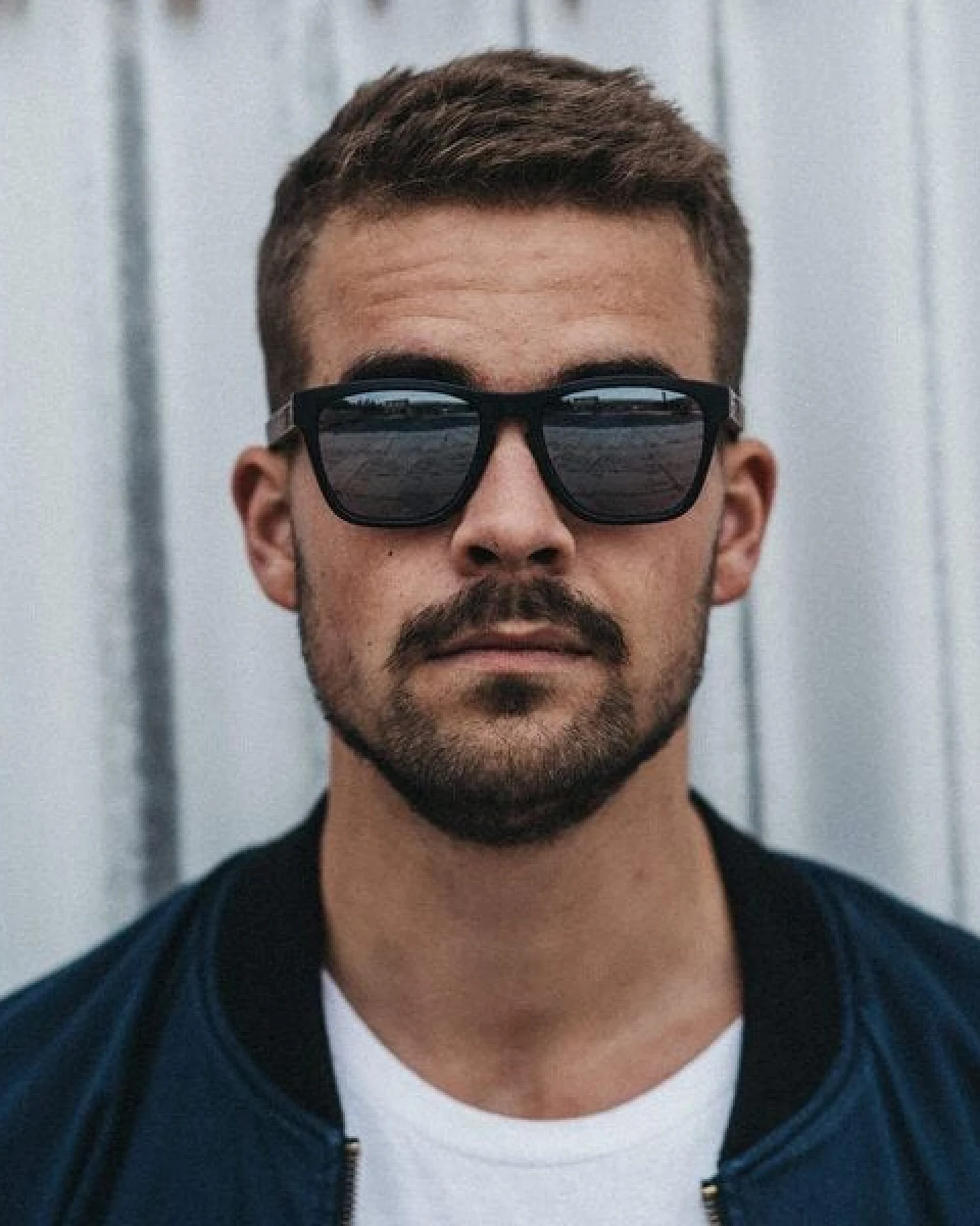TAKE A SHOT Holz Sonnenbrille Eckig für Herren im Sportlichen Design – Ansicht 4