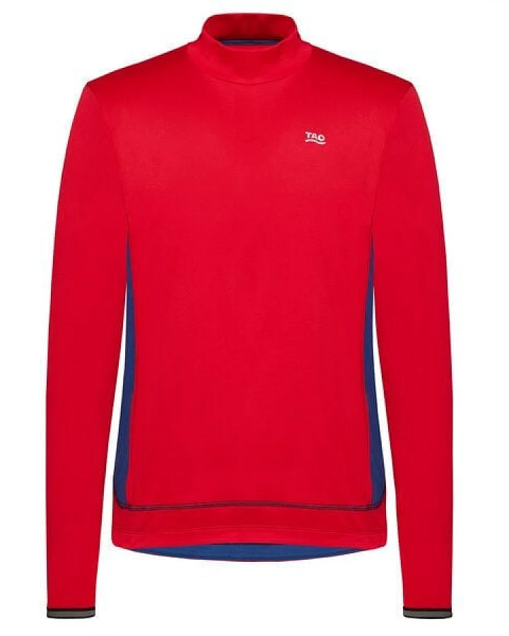 TAO Sportswear Warmes Herren Langarm Laufshirt HALVAR mit Stehkragen