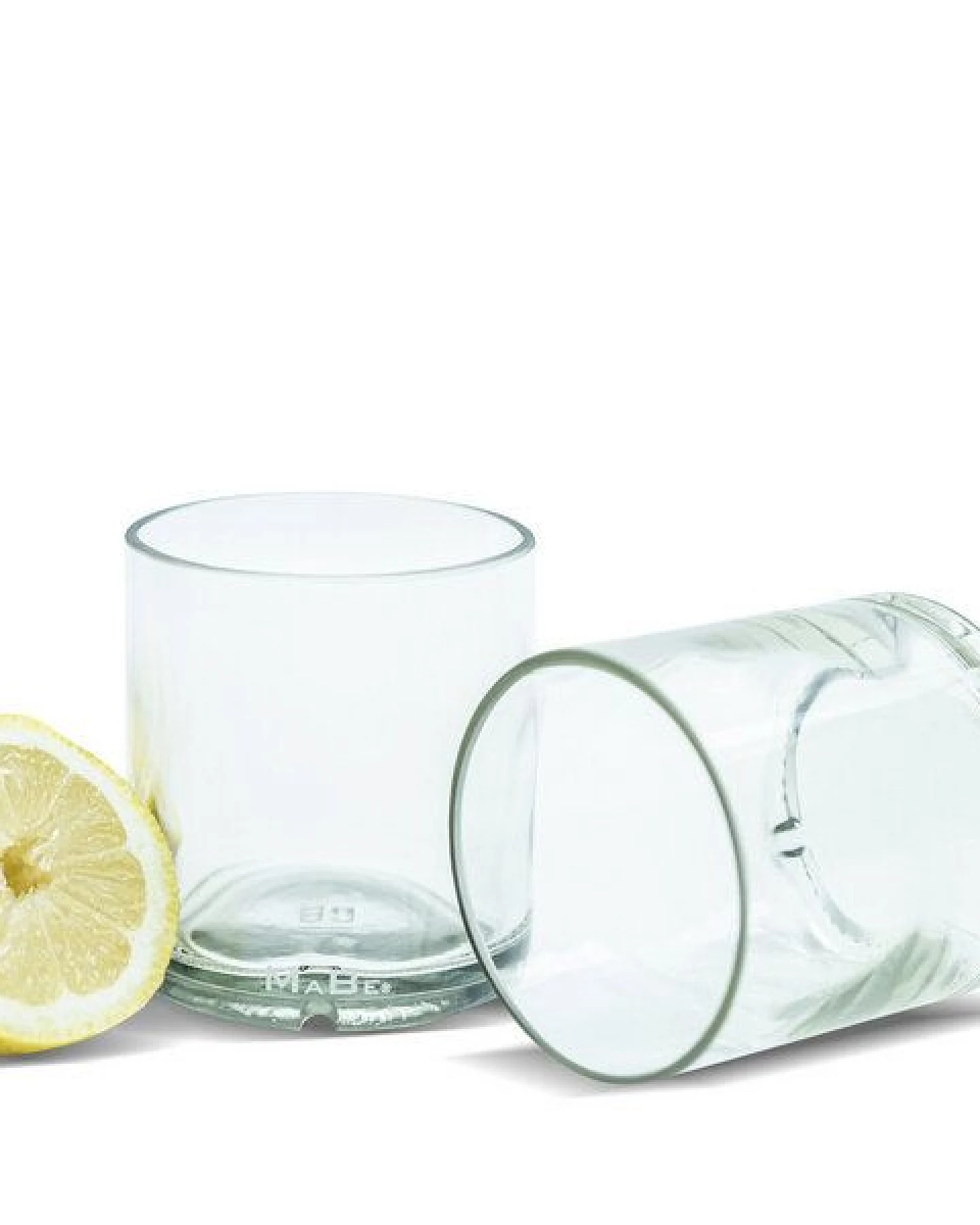 MaBe SET: 2 Gläser und ein Kerzenständer mit einer SpitzKerze – Ansicht 3