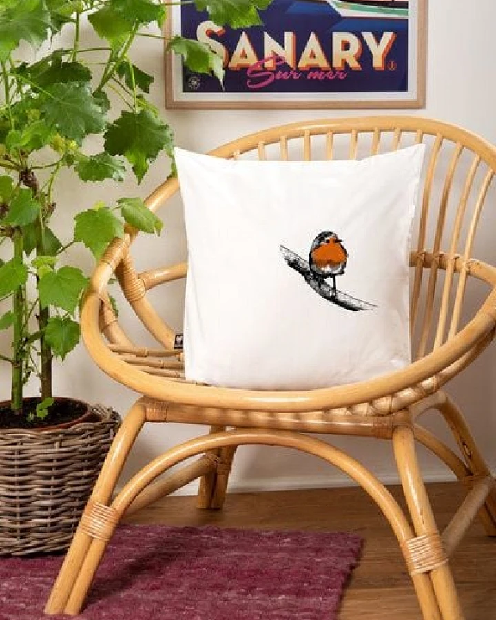 Hirschkind Bio-Kissenbezug 'Rotkehlchen', 40*40cm