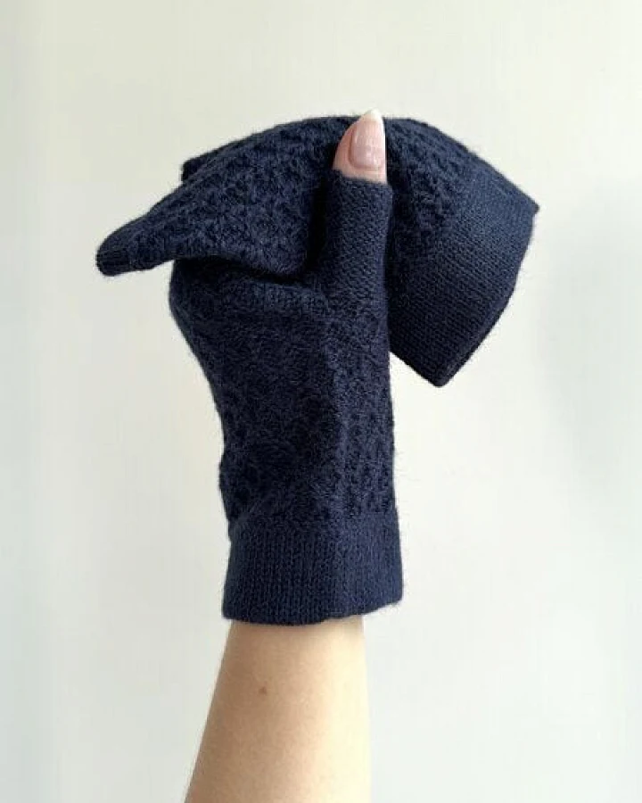 TINKU -Celebrating Bolivian Heritage 100% Alpaka Fingerlose Handschuhe (MAKI) Handgestrickt aus Bolivien