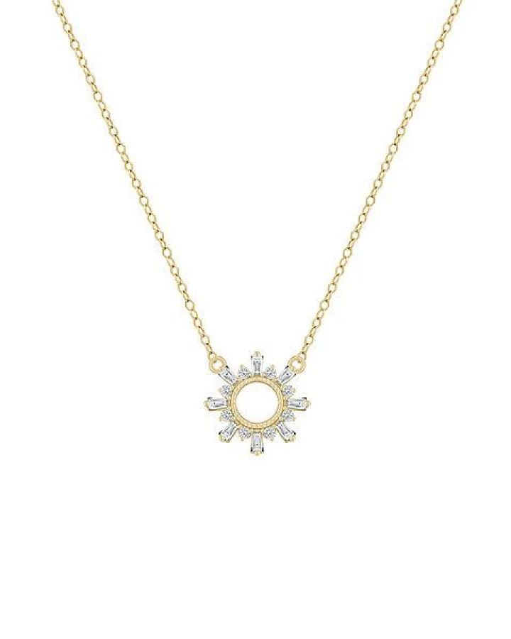 Eppi Kette mit Synthetischen Baguette und Round Diamanten Caibre