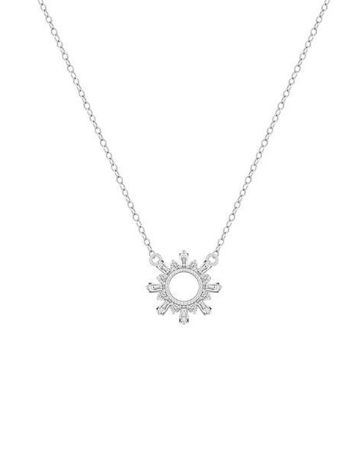 Eppi Kette mit Synthetischen Baguette und Round Diamanten Caibre