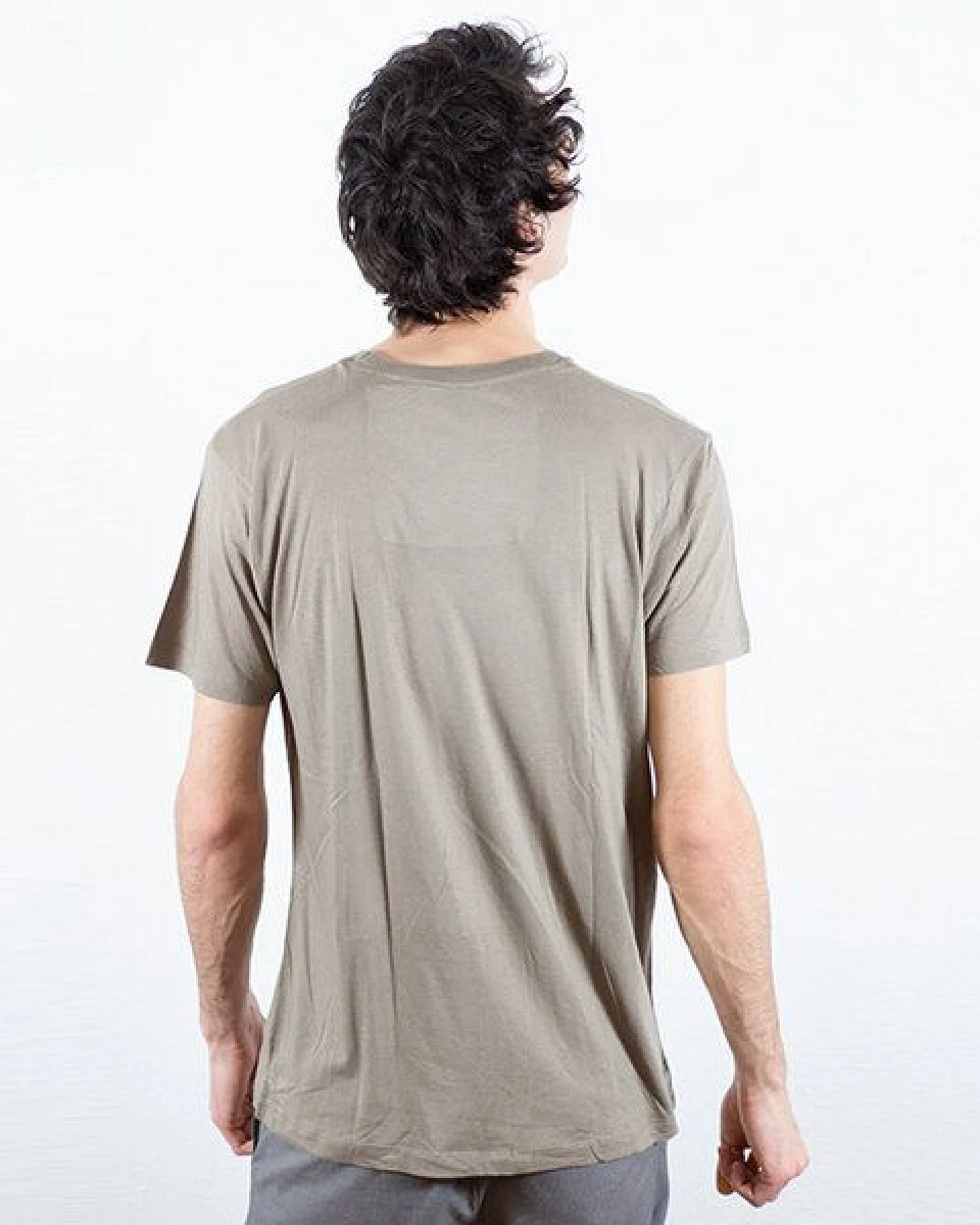 Spangeltangel T-Shirt "Bergluft", nachhaltig, Herren - Natur Bio-Baumwolle Berge Bergsee – Ansicht 4