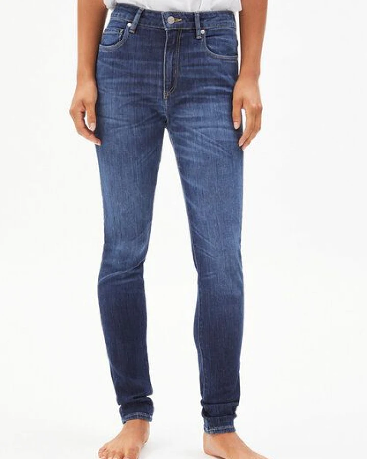 ARMEDANGELS TILLAA - Damen Jeans Skinny Leg Mid Waist Bio-Baumwoll Mix X-Stretch