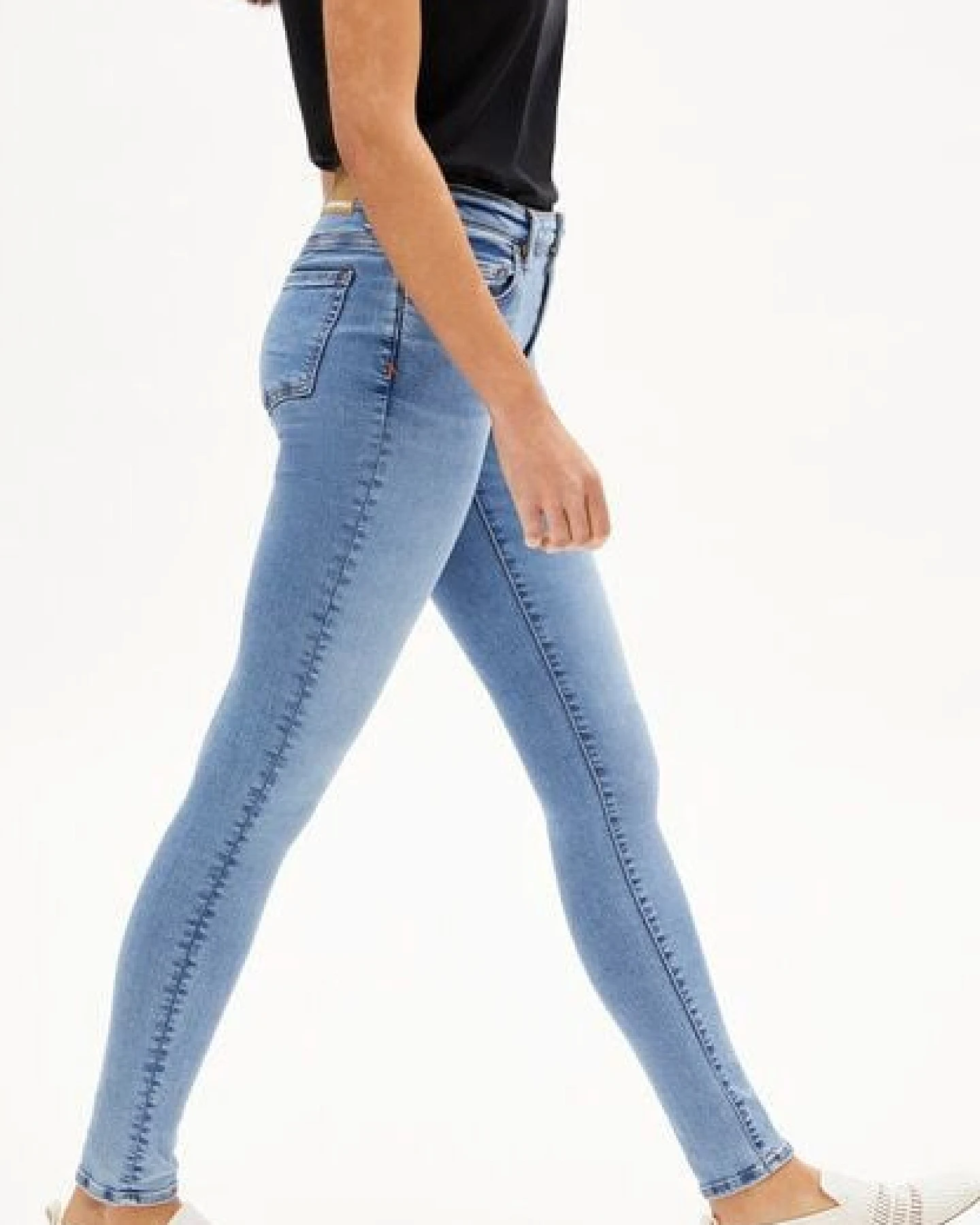 ARMEDANGELS TILLAA Damen Skinny Jeans Mid Waist Bio-Baumwoll Mix X-Stretch – Ansicht 4