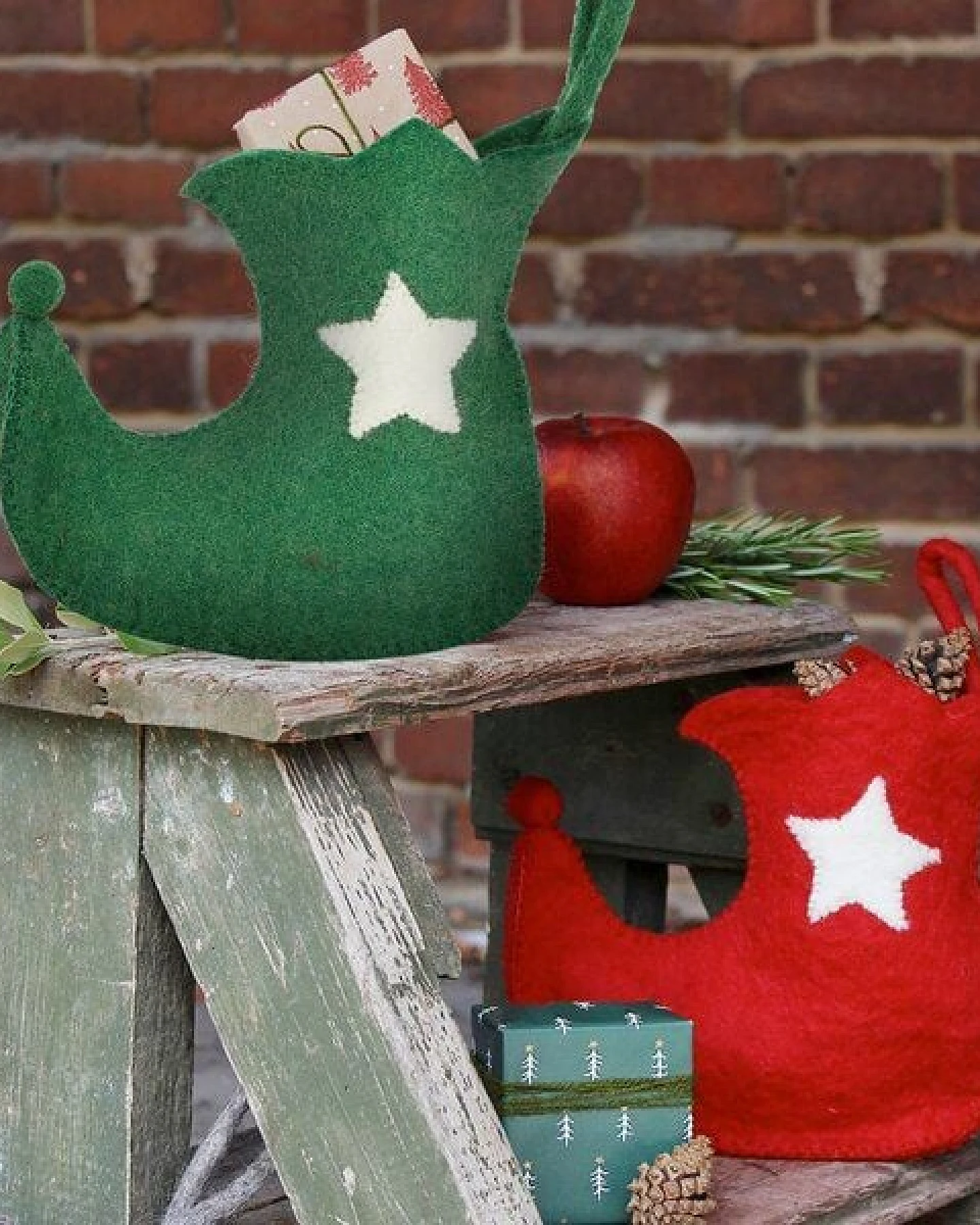 Mitienda Shop Handgemachter Stiefel Nikolaus aus Filz – Ansicht 2