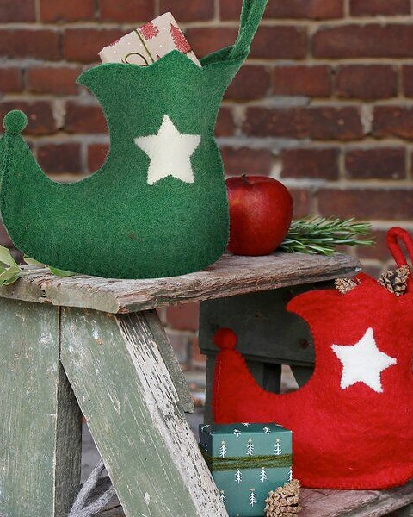 Mitienda Shop Handgemachter Stiefel Nikolaus aus Filz – Ansicht 2