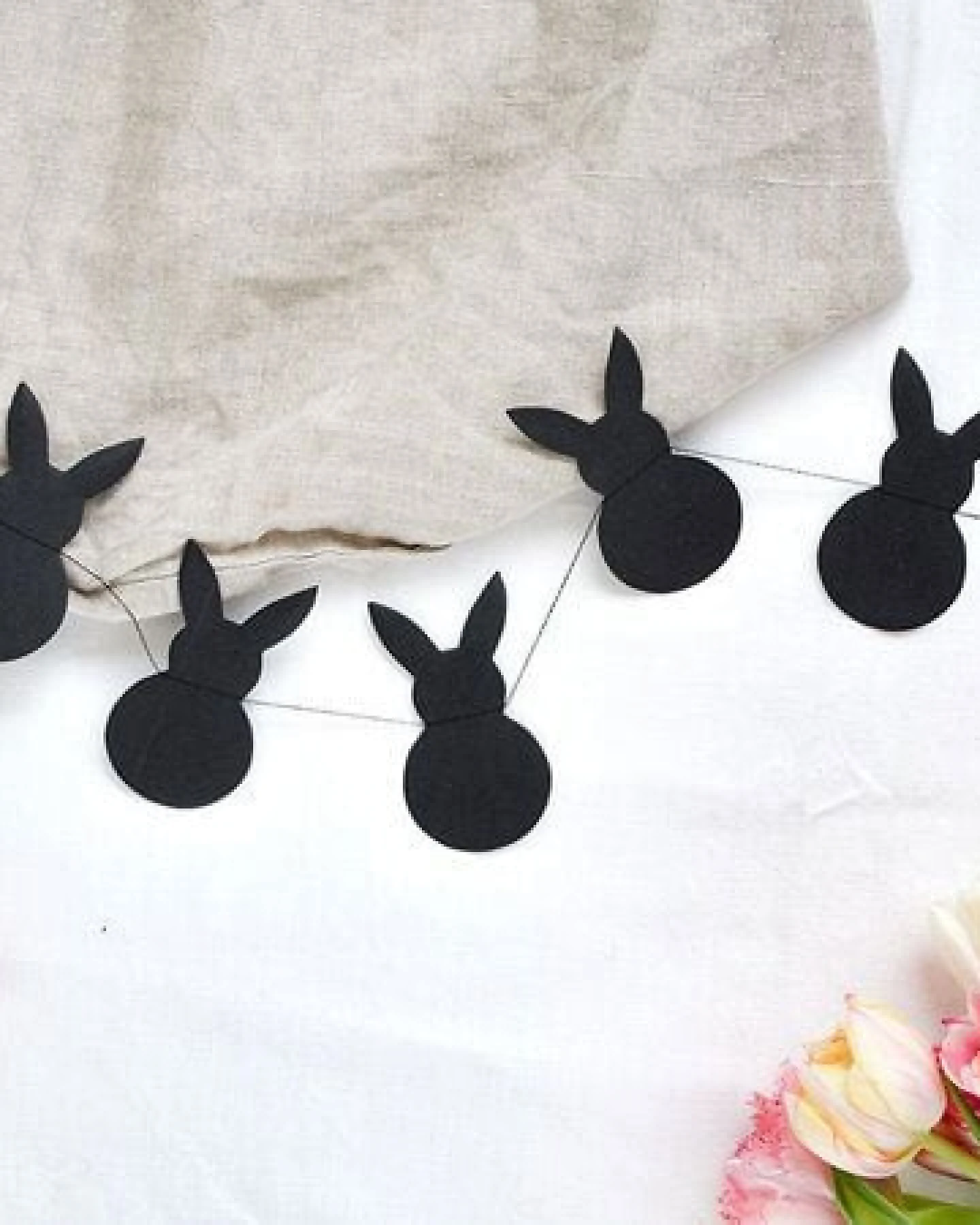 renna deluxe Osterhasen Girlande aus Papier, Osterdeko handgefertigt – Ansicht 3