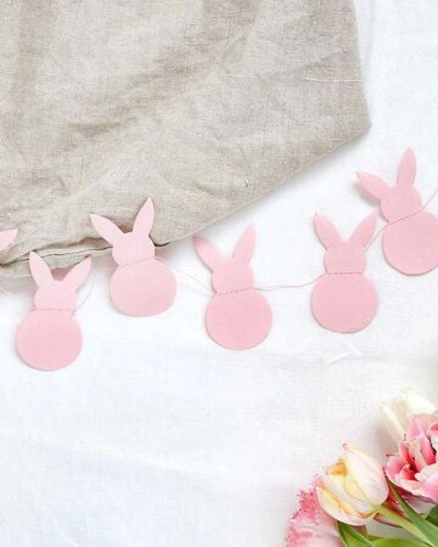 renna deluxe Osterhasen Girlande aus Papier, Osterdeko handgefertigt – Ansicht 3