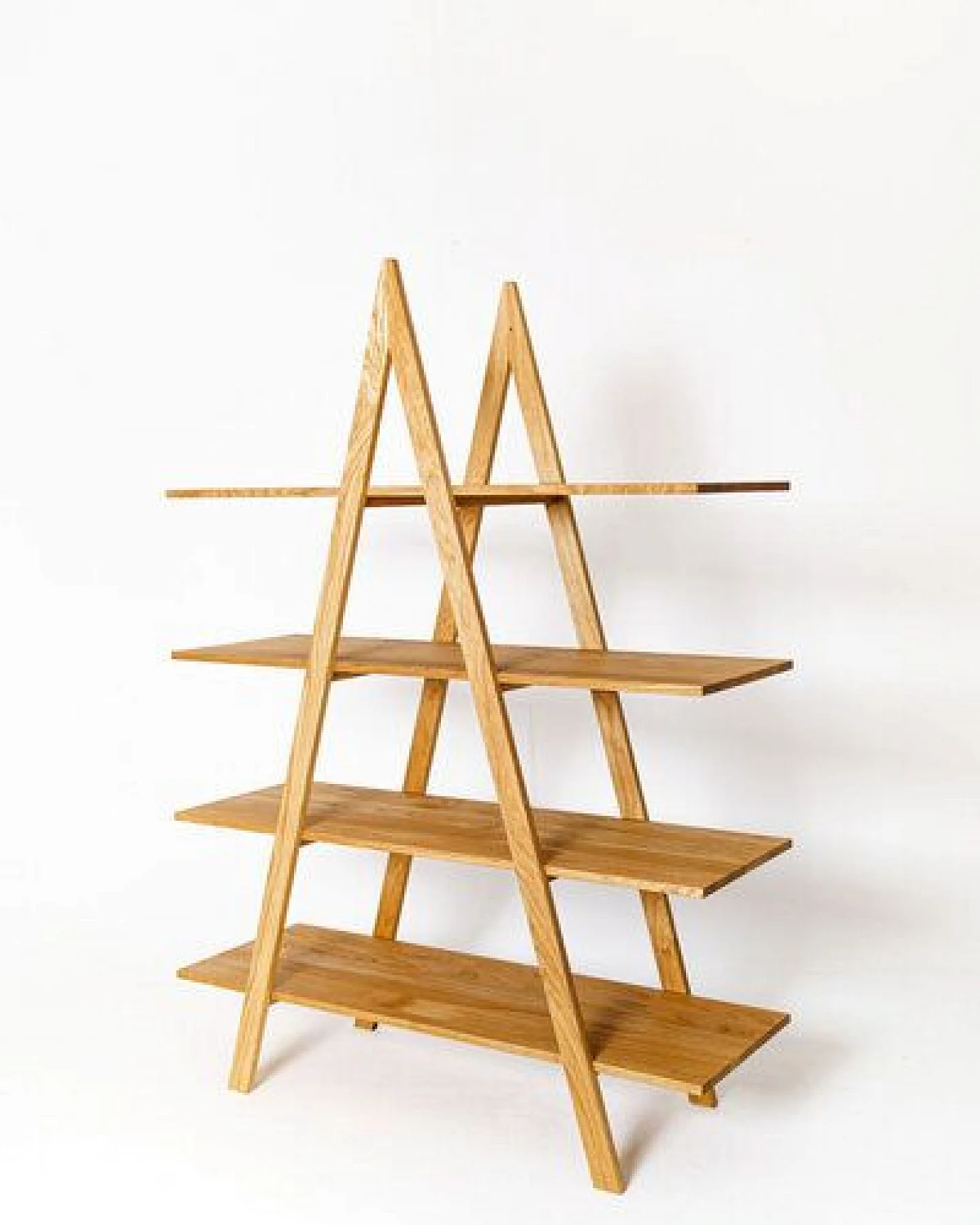 kleiderleiter_de Leiterregal, Holzregal PAUL aus massiver Eiche von kleiderleiter.de – Ansicht 2