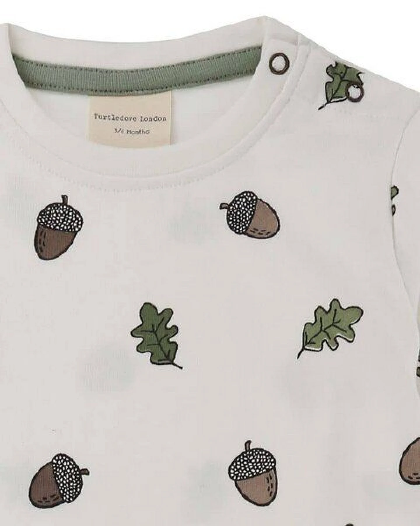 Baby Langarm Schlafanzug/ Strampler *Acorn* Bio Baumwolle – Ansicht 3