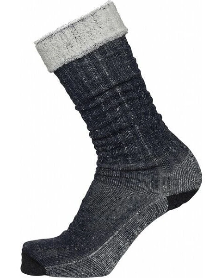 KnowledgeCotton Apparel Extra lange Wintersocken HIGH TERRY SOCKS mit Bio-Wolle
