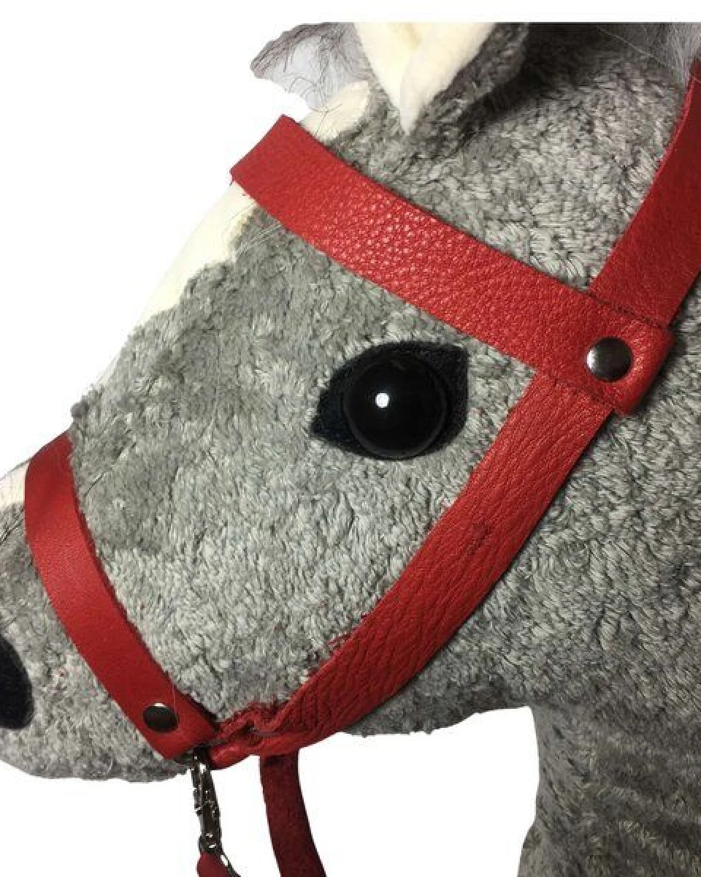 Pat und Patty Steckenpferd mini aus 100 % Baumwolle kbA mit Stab aus Buchenholz – Ansicht 3