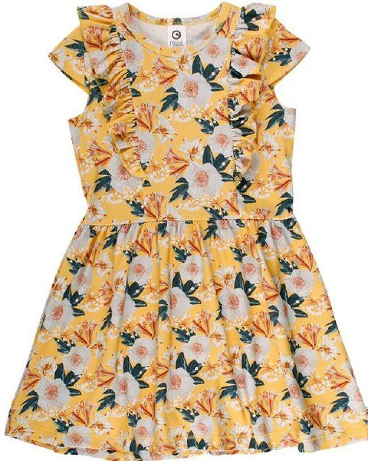 Fred's World by Green Cotton "Green Cotton" Kleid gelber Blumendruck