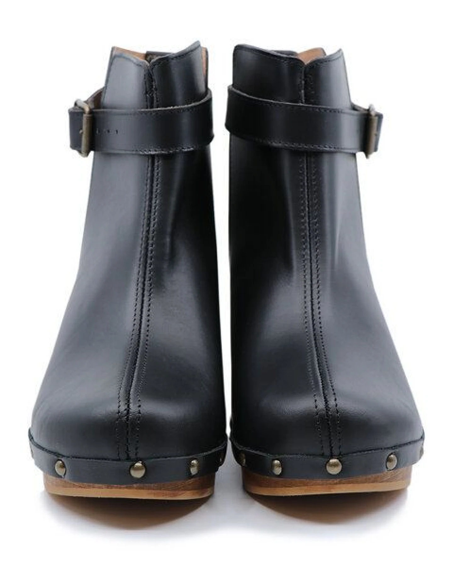 Sophia - Clogs Stiefel mit Absatz - Premium Holz Clogs von me&myClogs - mid heel – Ansicht 3