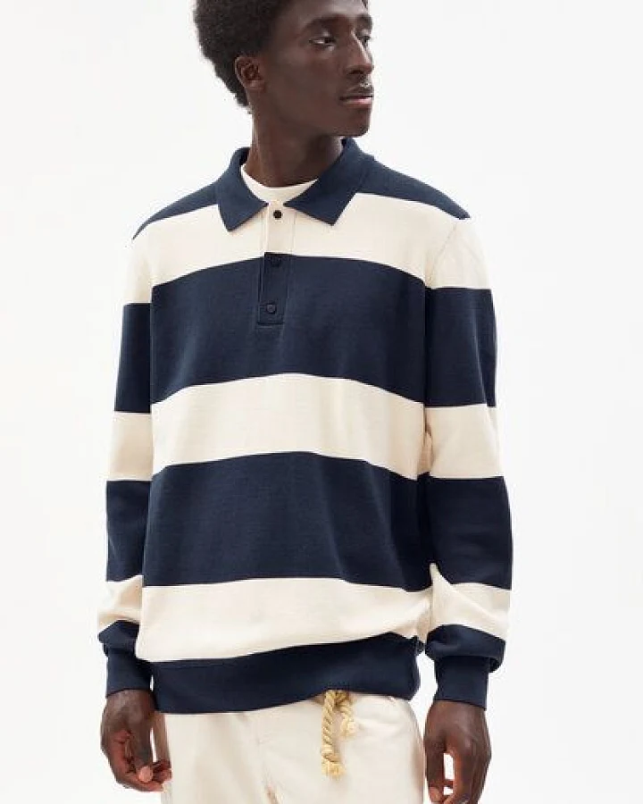 ARMEDANGELS PAAPO STRIPES - Herren Pullover aus Bio-Baumwolle