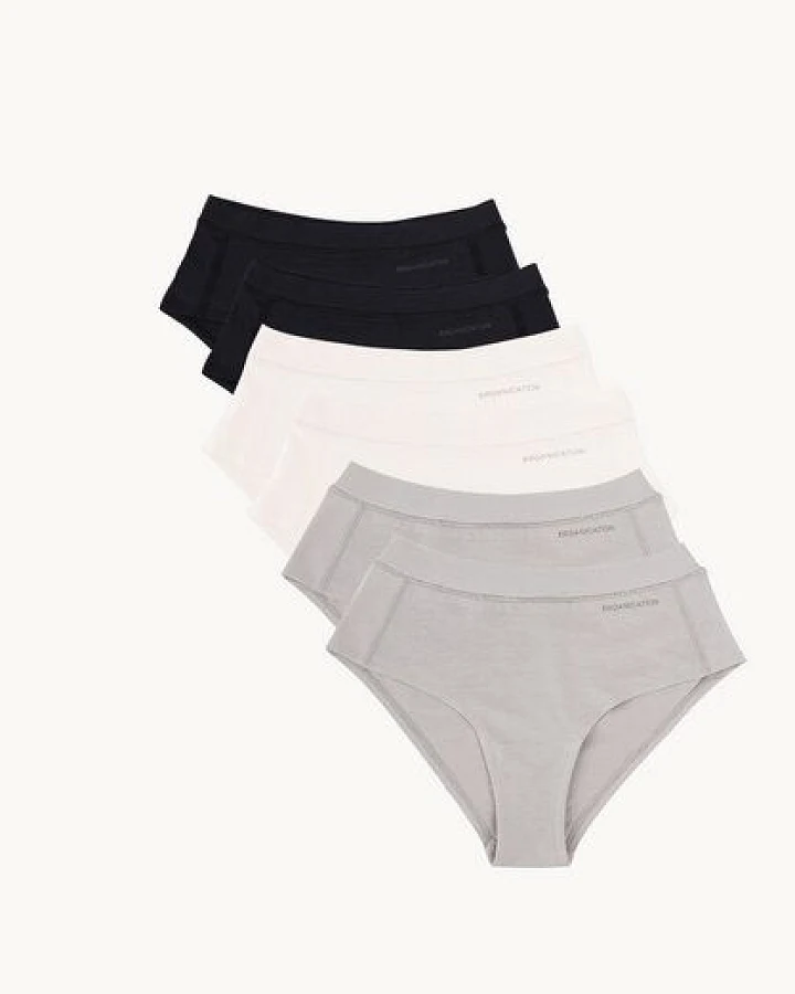 ORGANICATION ESSENTIALS-KAREN-Hipster aus supersoftem TENCEL Modal-Mix im 6er-Pack