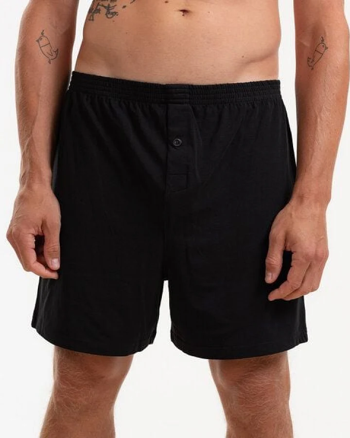 GARY MASH Herren Boxershorts schwarz aus TENCEL Lyocell Mix