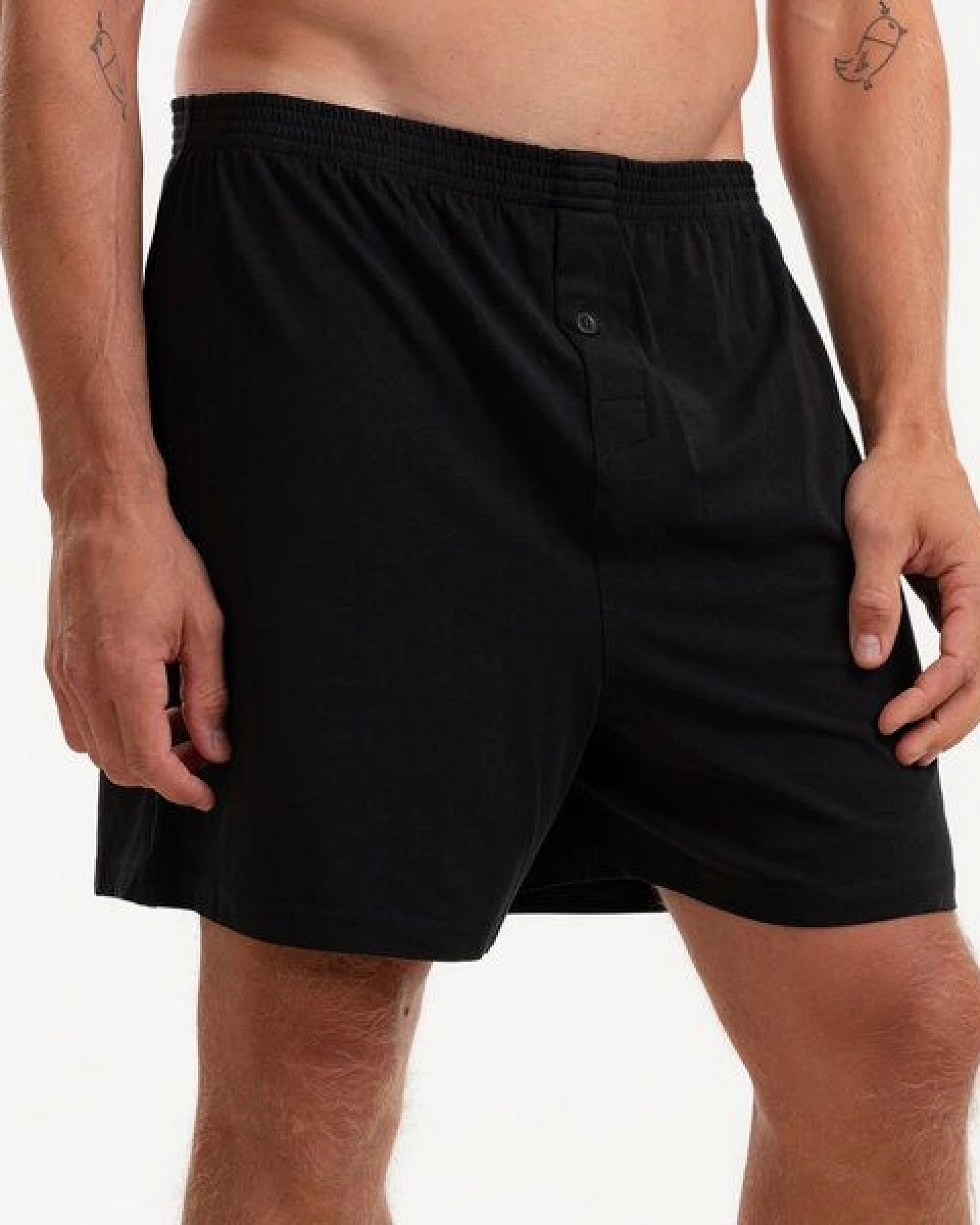 GARY MASH Herren Boxershorts schwarz aus TENCEL Lyocell Mix – Ansicht 3