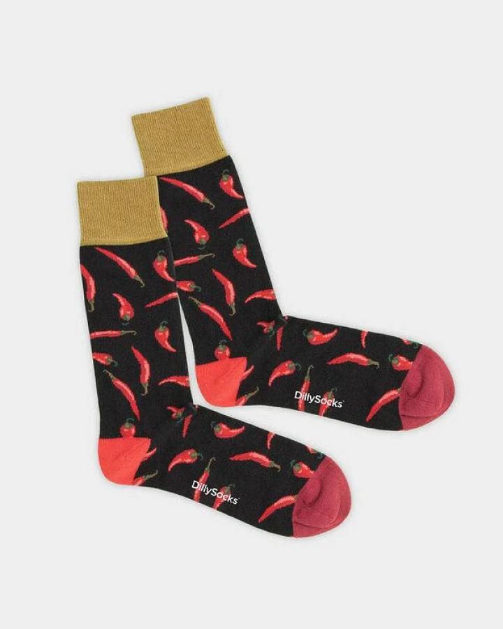 DillySocks Socken Hot Chilly aus Biobaumwoll-Mix