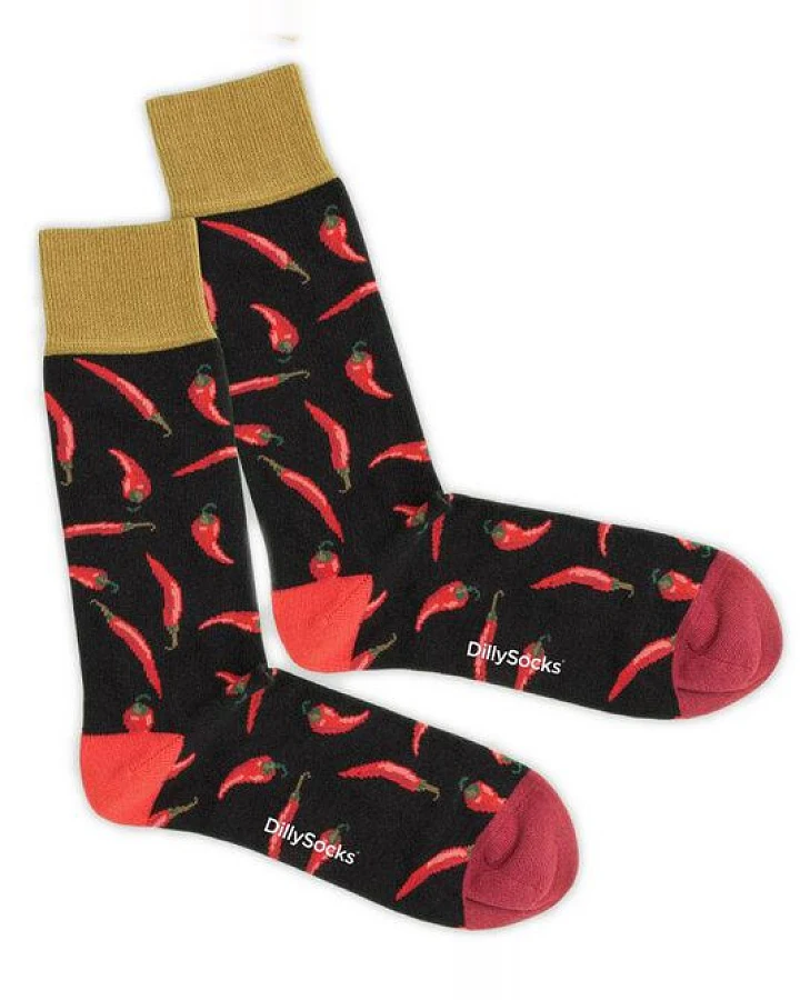 DillySocks Socken Hot Chilly aus Biobaumwoll-Mix