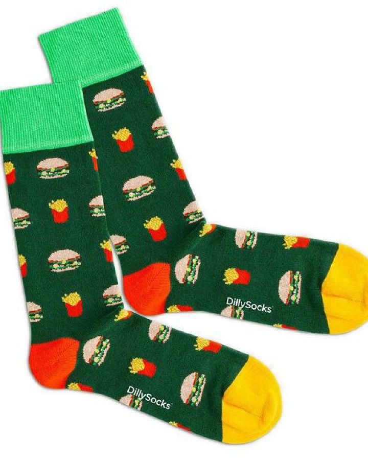 DillySocks Socken Junk Food aus Biobaumwoll-Mix