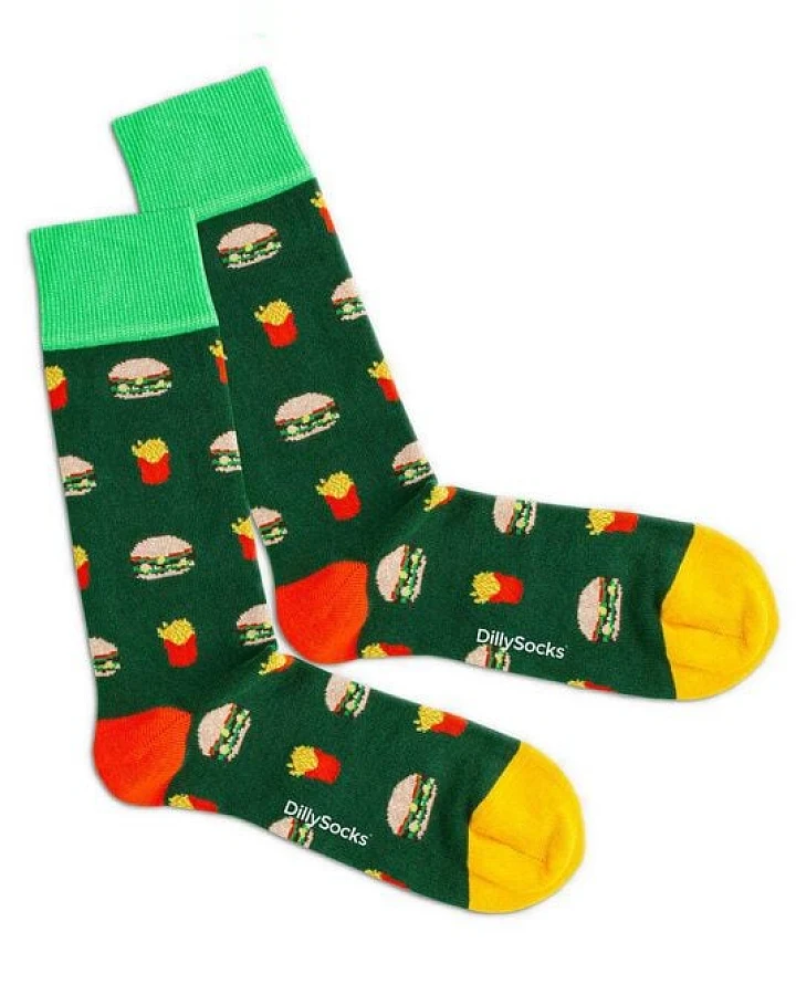 DillySocks Socken Junk Food aus Biobaumwoll-Mix
