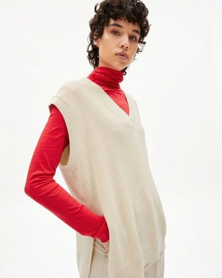 ARMEDANGELS VARNAA SOFT - Damen Pullunder aus Bio-Baumwolle