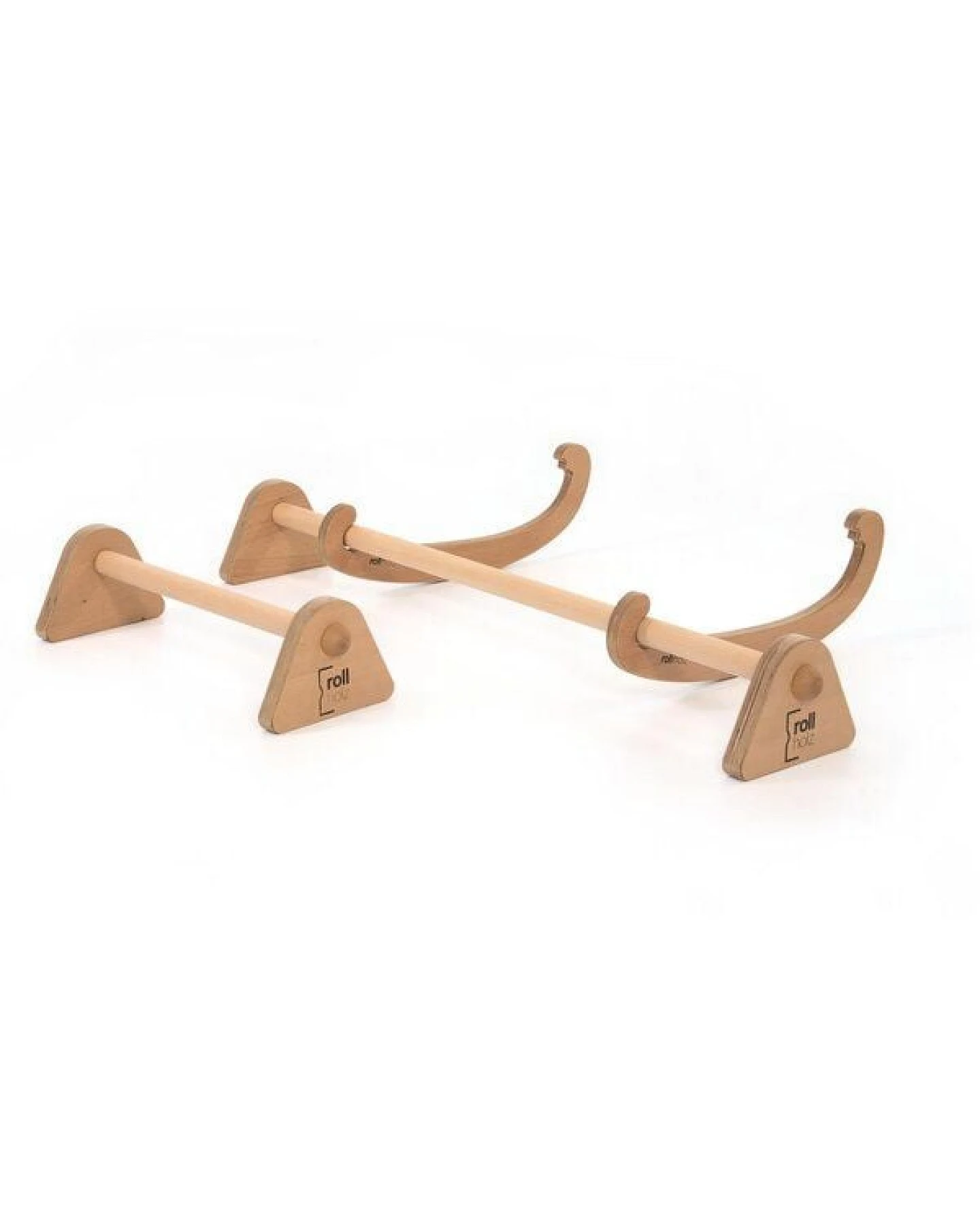 rollholz Barren & Klimmzugstange Set aus Holz für Türrahmen (ohne Bohren & Schrauben) – Ansicht 2