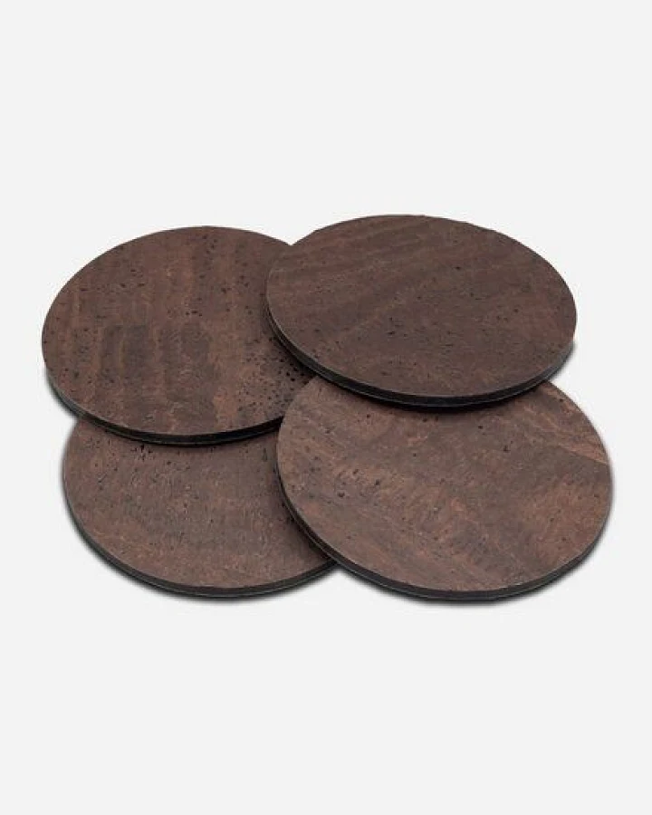 corkor 4-Pack Runde Untersetzer aus Kork - CK283