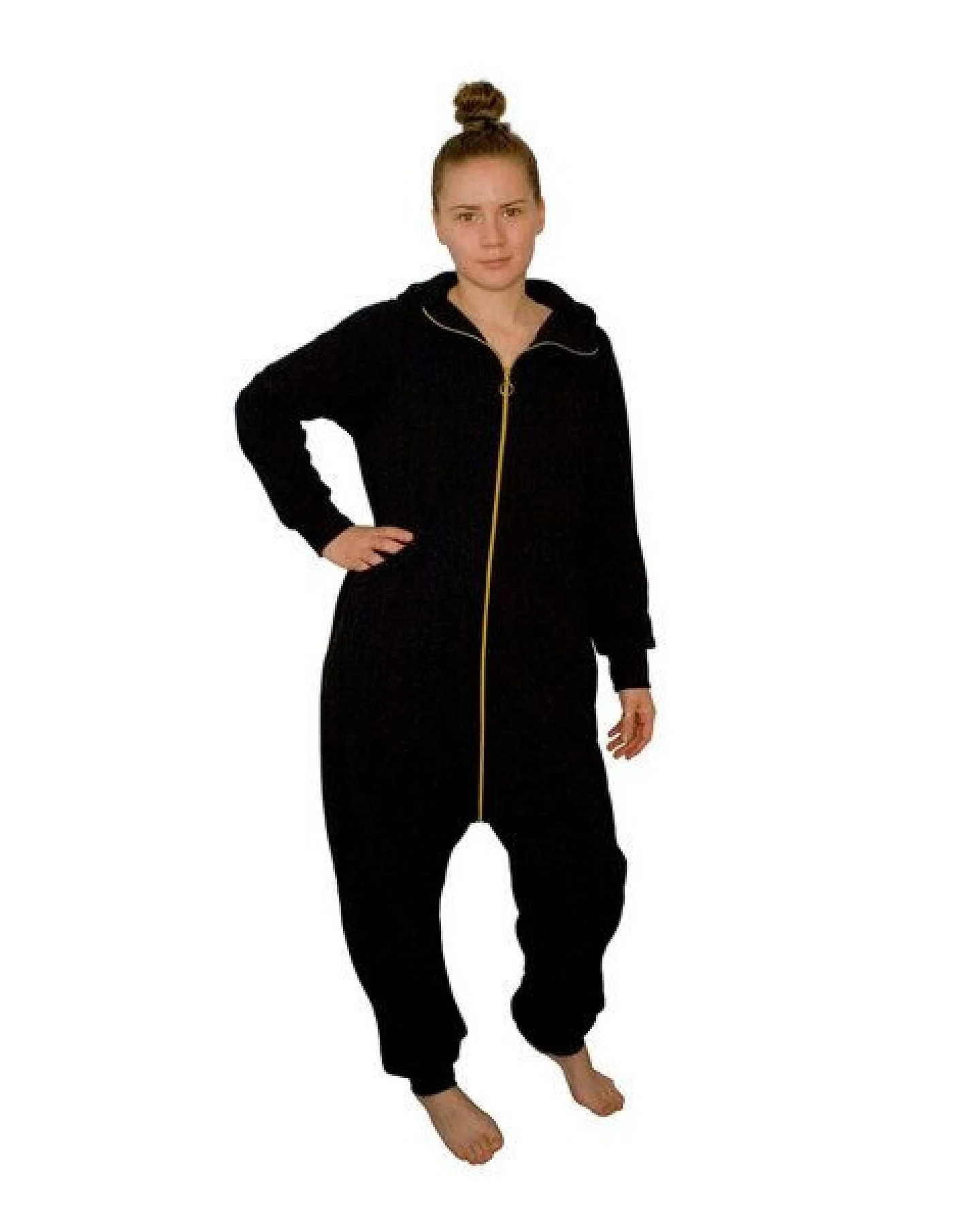 Golden Circle Clothing Jumpsuit mit durchgehendem Reißverschluss – Ansicht 3