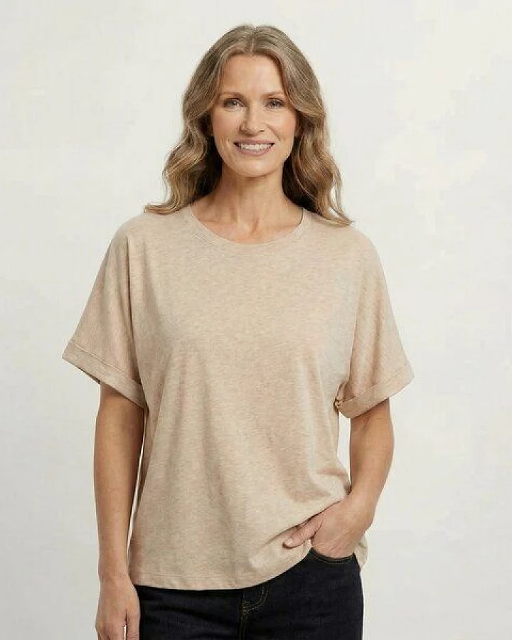 YTWOO Oversize Damen T-Shirt aus nachhaltiger Bio-Baumwolle