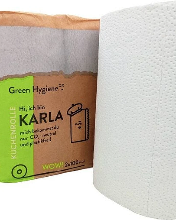 Green Hygiene Küchenrolle KARLA, 3-lagig, 2x100 Blatt
