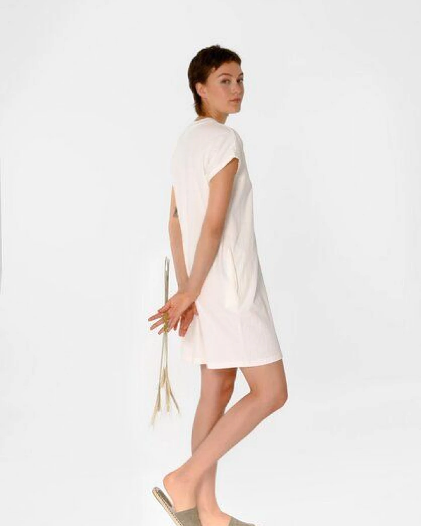 ThokkThokk TT76 Boxy Shirt Dress STRUCTURED (GOTS) – Ansicht 2