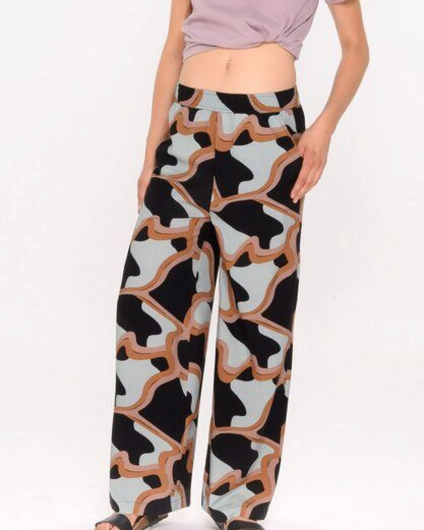 ThokkThokk Damen Wide Leg Hose TT94 aus LENZING ECOVERO Viskose – Ansicht 2