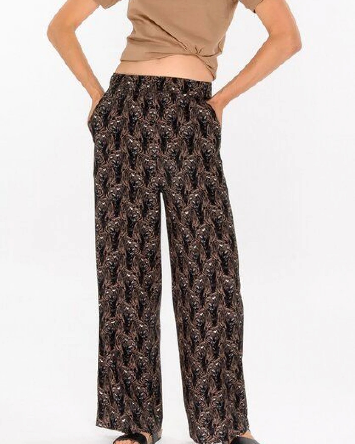 ThokkThokk Damen Wide Leg Hose TT94 aus LENZING ECOVERO Viskose – Ansicht 3