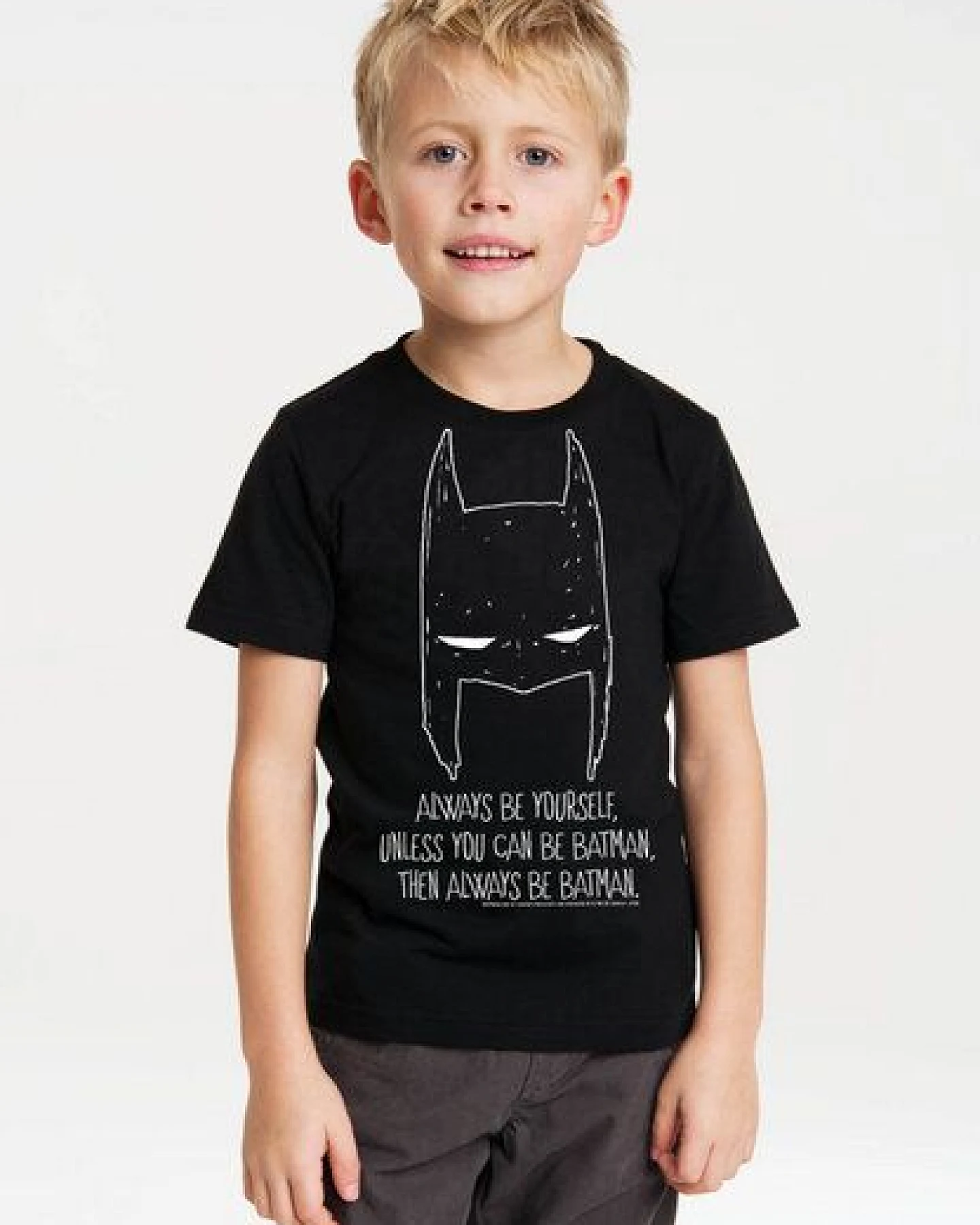 LOGOSH!RT LOGOSHIRT - DC - Batman - Always Be Batman - Organic - Unisex - Kinder – Ansicht 3