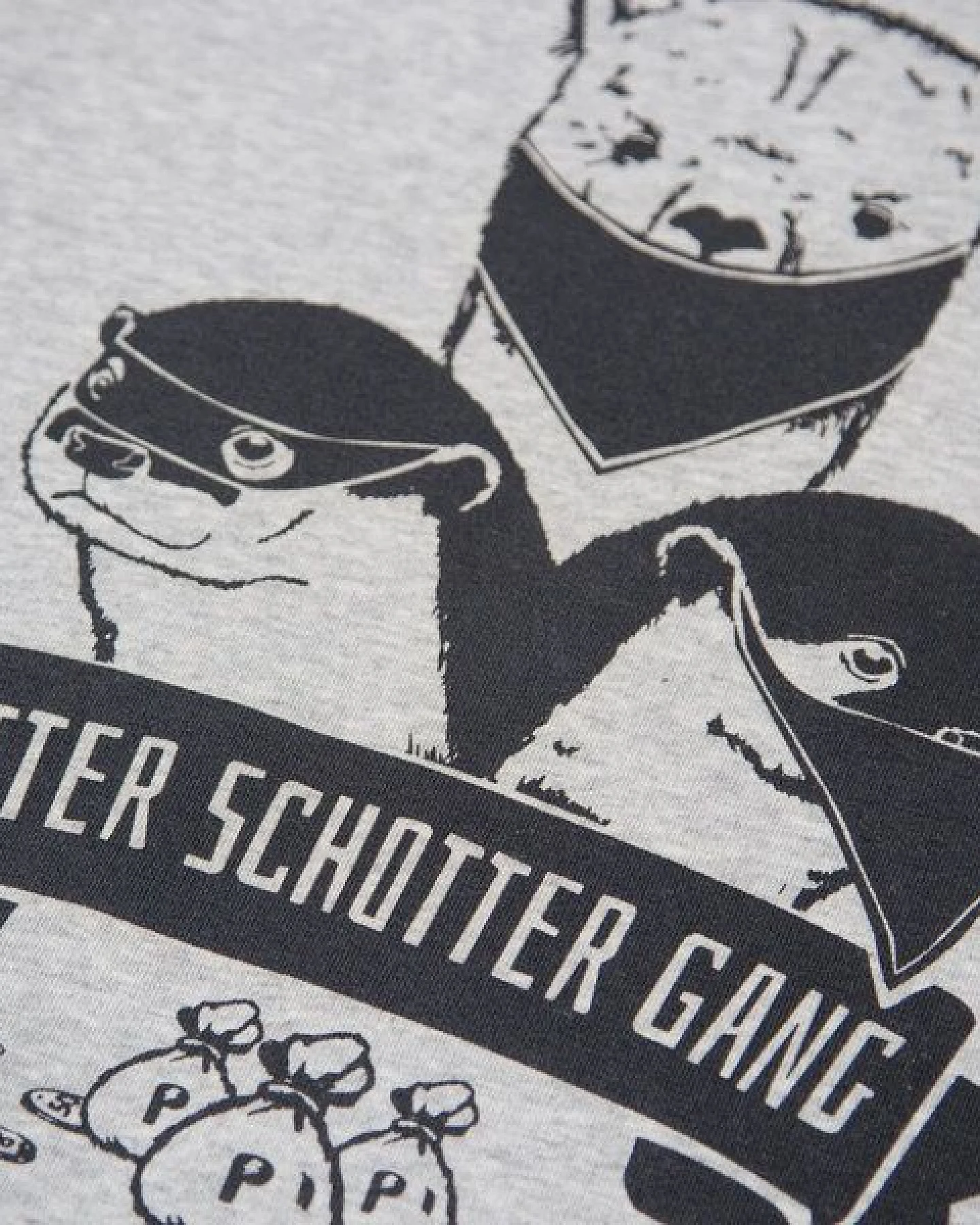 päfjes Otter Schotter Gang - Fair Wear Unisex Sweater - Heather Grey – Ansicht 2