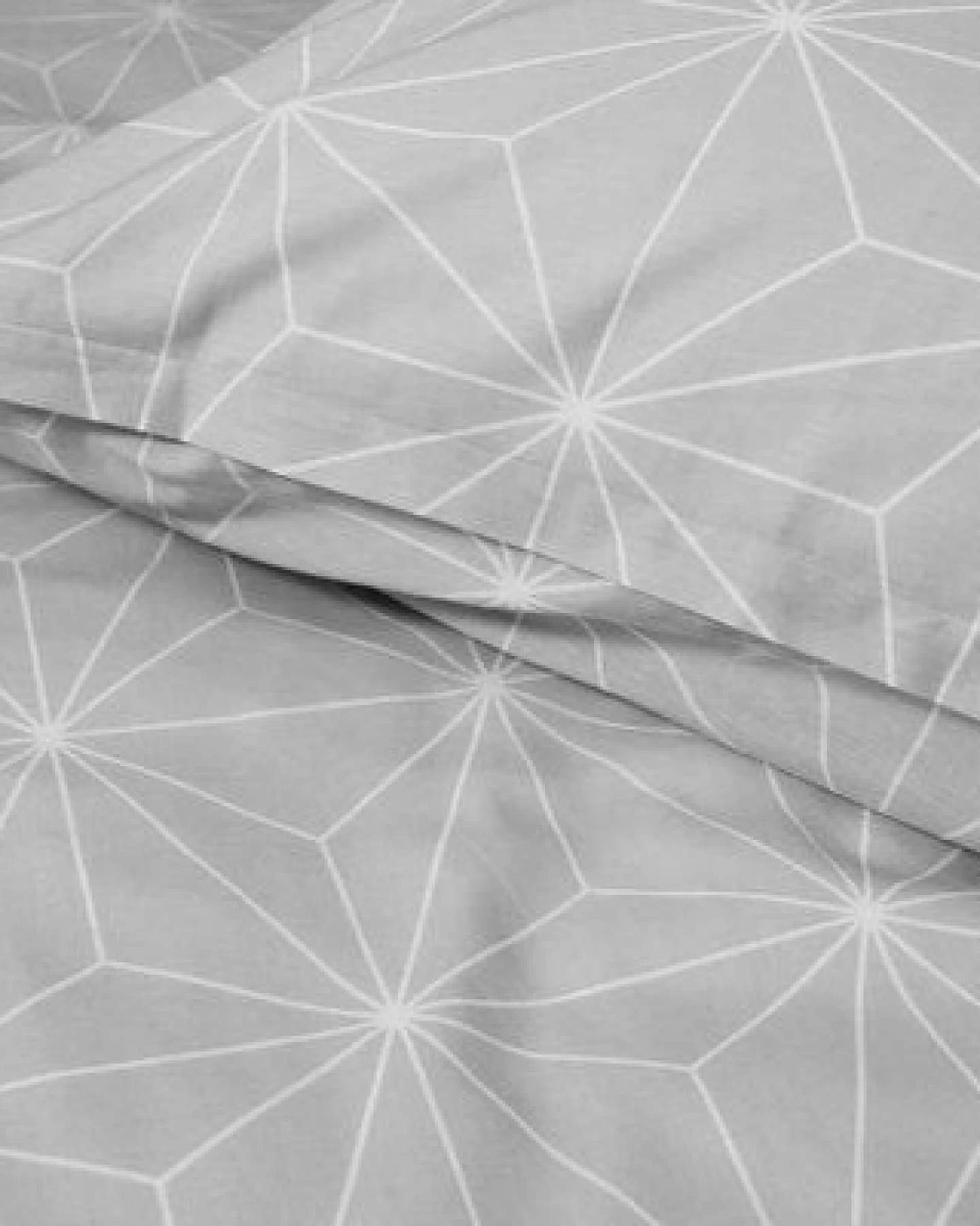 jilda-tex Bettwäsche "Simple Geometric Grey" 100% Bio-Baumwolle 135x200 + 80x80 cm – Ansicht 3