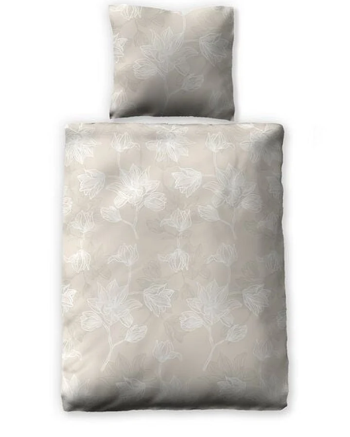 jilda-tex Bettwäsche "Natural Flowers" 100% Bio-Baumwolle 135x200 + 80x80 cm