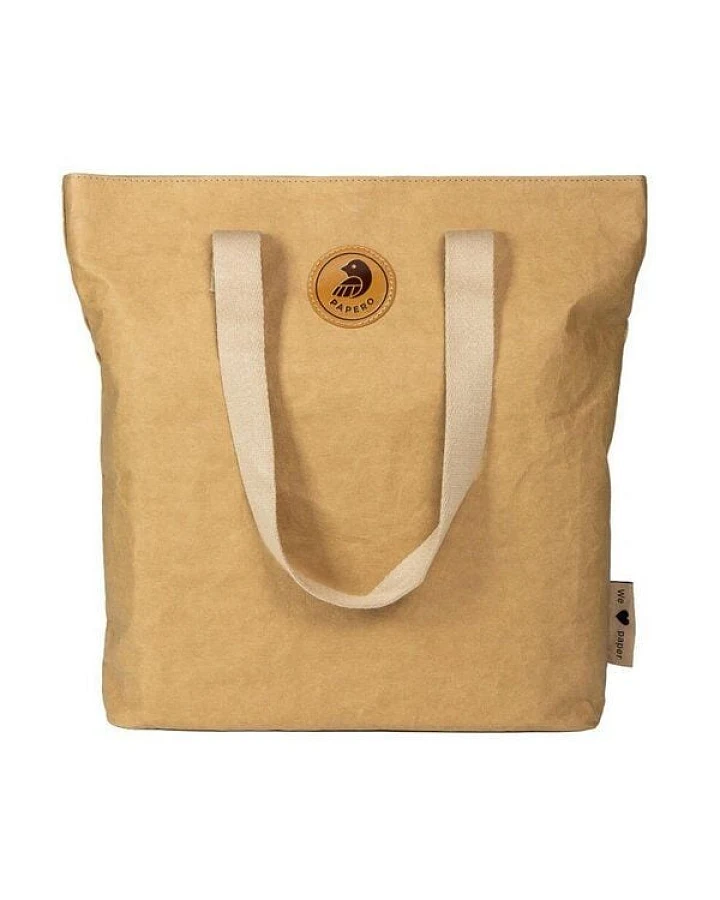 Shopper Tasche aus Kraft Papier PAPERO