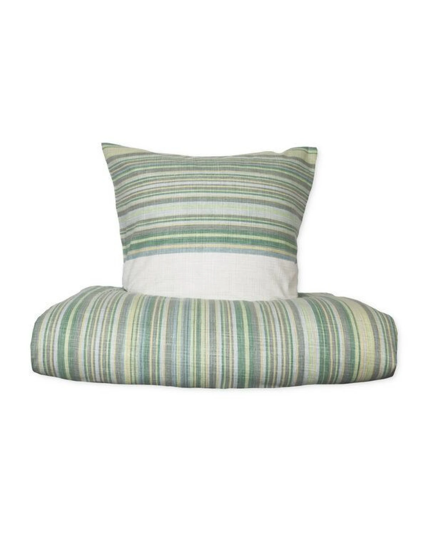 jilda-tex Bettwäsche Flanell "Deep Ocean Stripes" 100% Baumwolle 135x200 + 80x80 cm – Ansicht 2