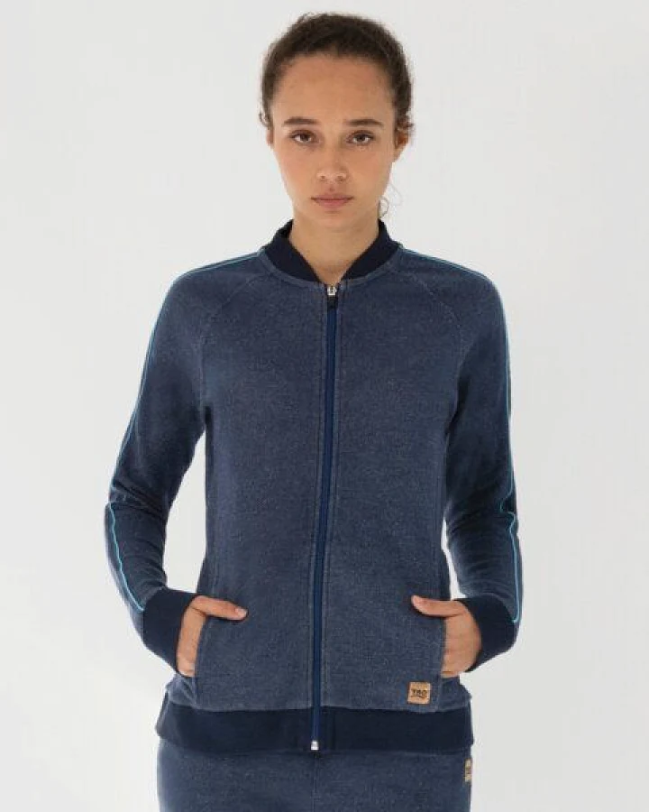 TAO Sportswear Taillierte Damen Bio-Baumwolljacke FRITZI mit Stehkragen