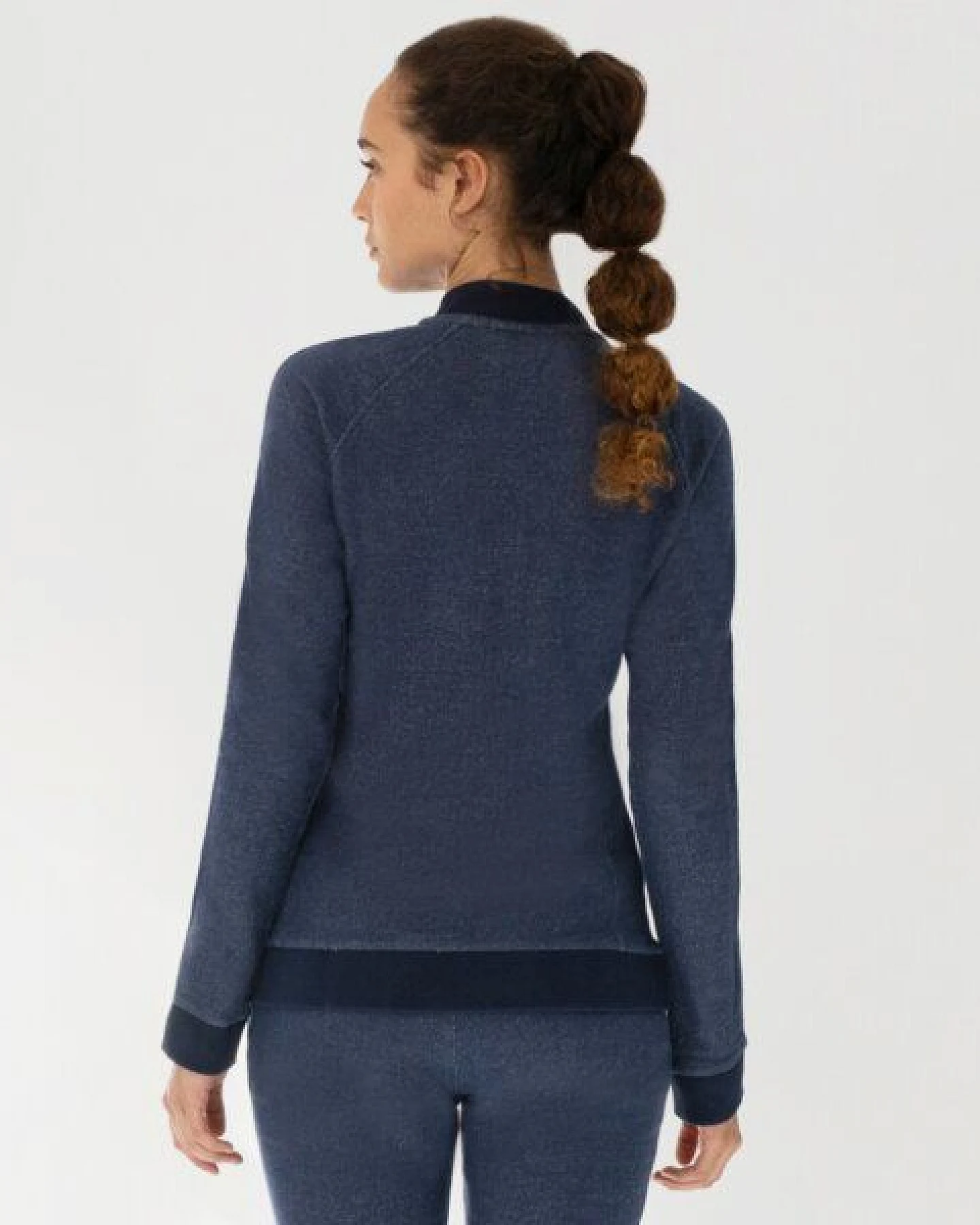 TAO Sportswear Taillierte Damen Bio-Baumwolljacke FRITZI mit Stehkragen – Ansicht 3