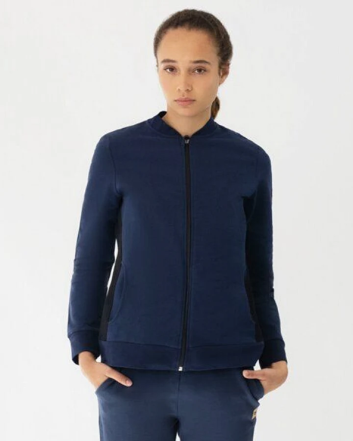 TAO Sportswear Taillierte Damen Bio-Baumwolljacke EFFI mit Stehkragen