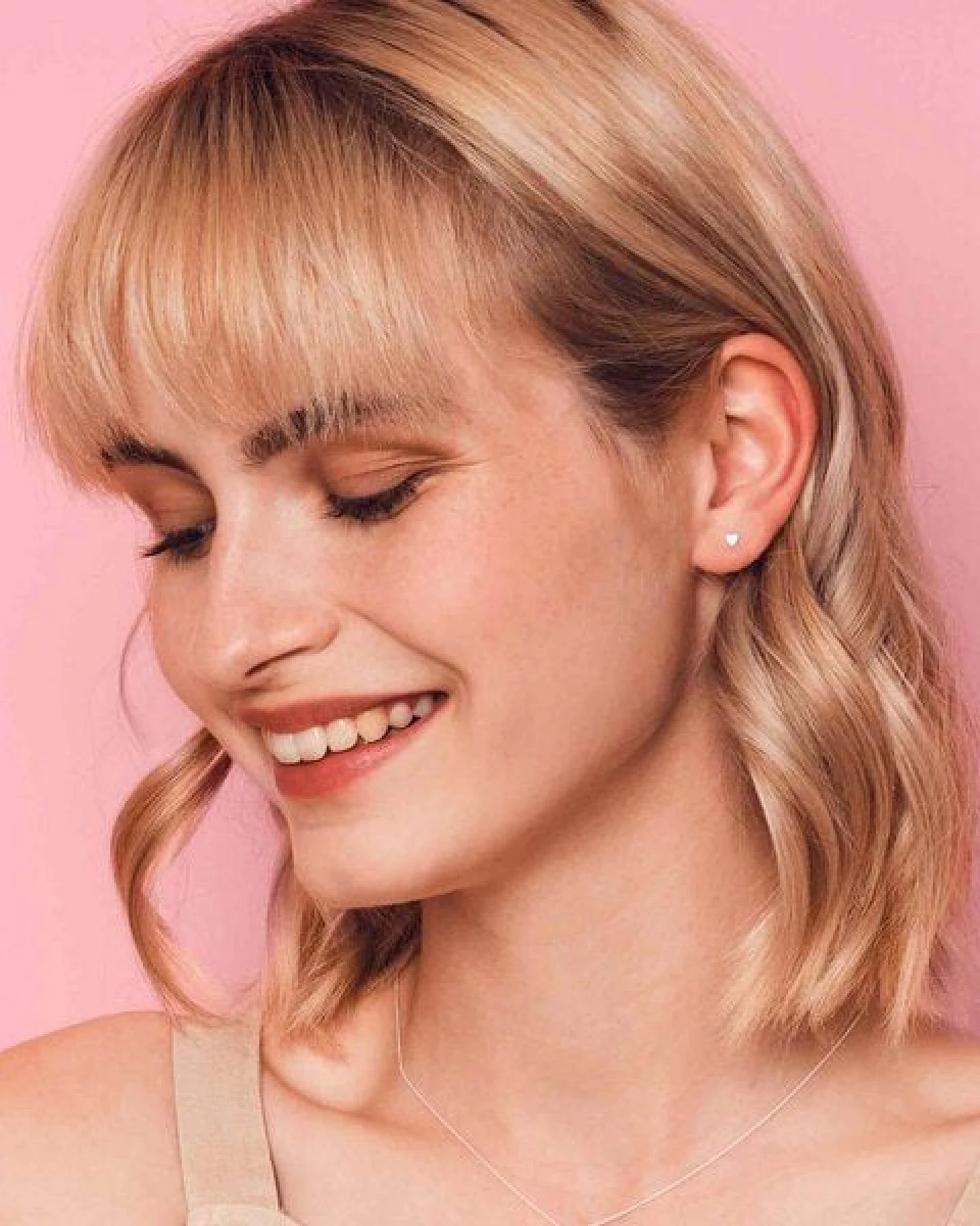 fejn jewelry Ohrstecker 'shiny heart' – Ansicht 2