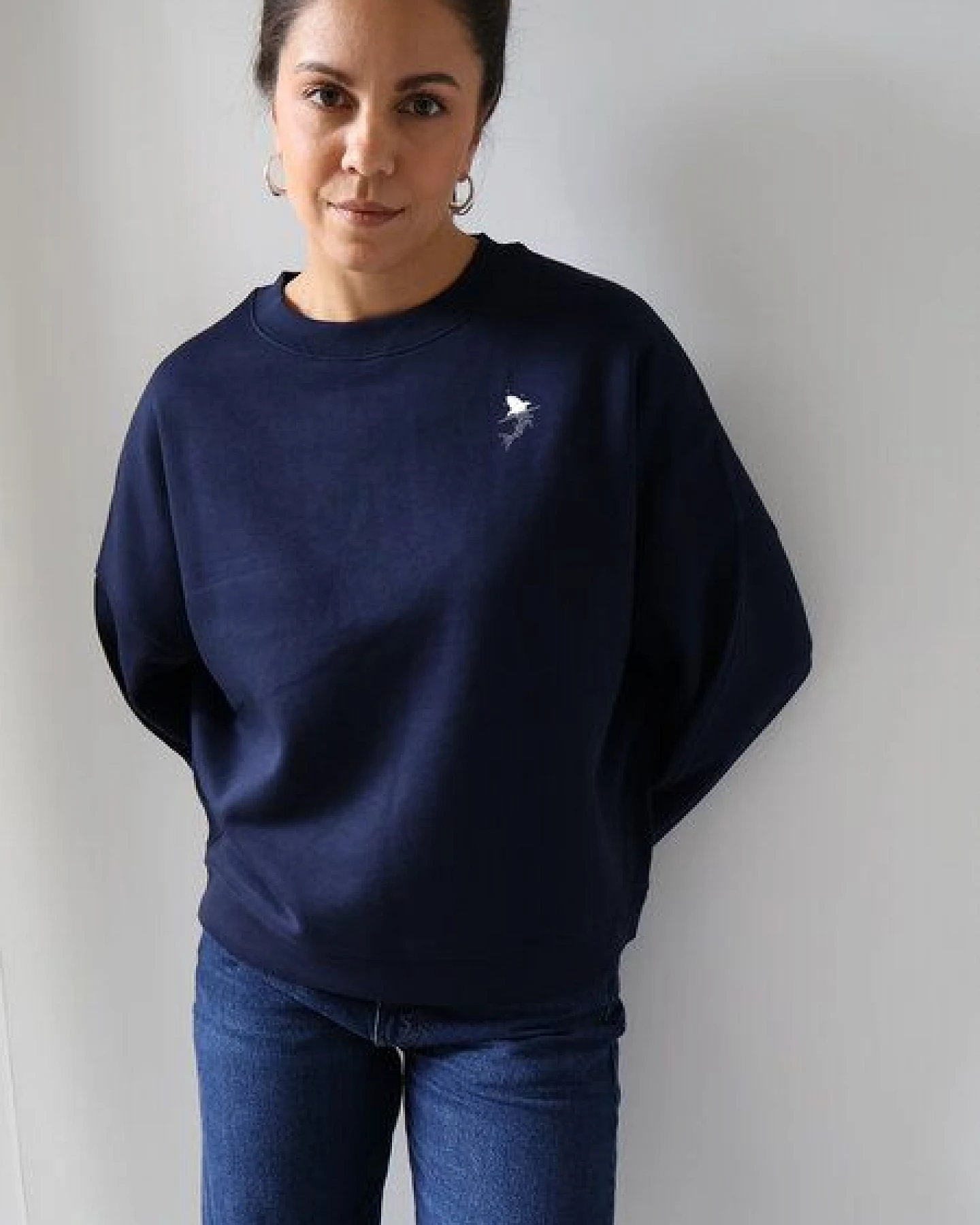 Kultgut Flauschig, weicher Sweatpullover/ Little Shark – Ansicht 3
