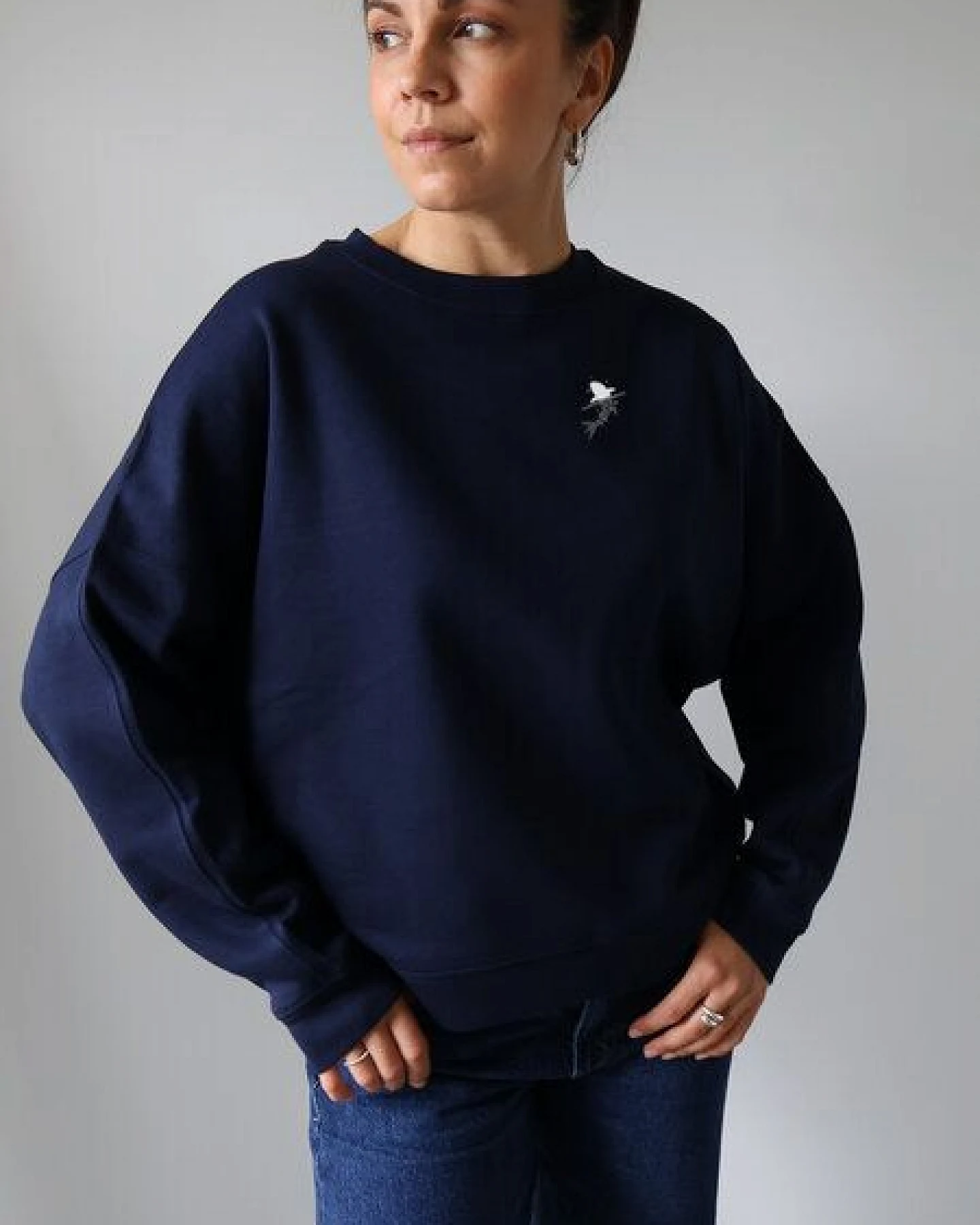 Kultgut Flauschig, weicher Sweatpullover/ Little Shark – Ansicht 4