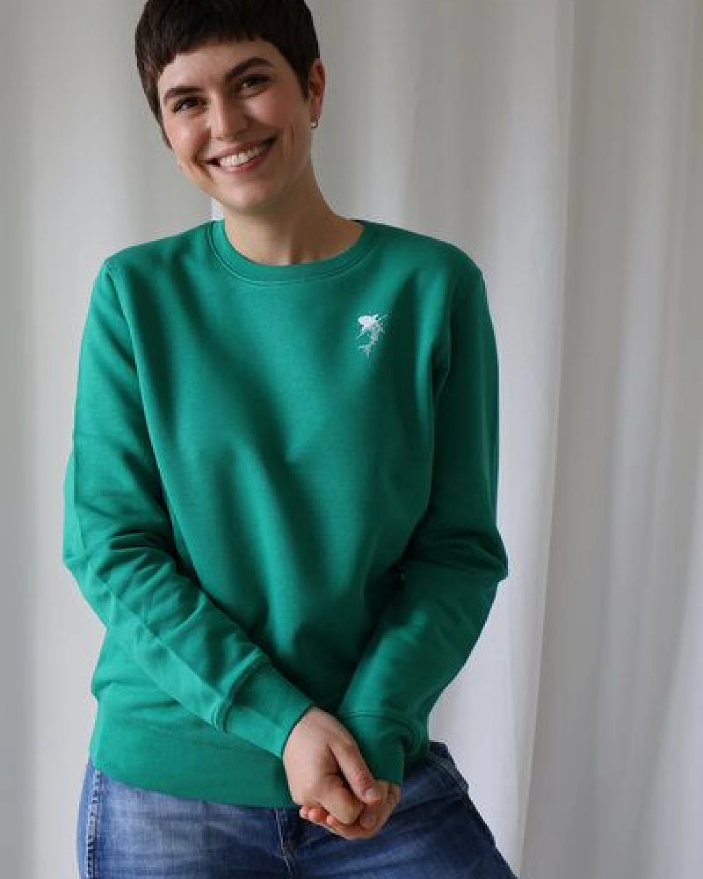 Kultgut Biofair - Flauschig, weicher Pullover, vegan zertifiziert - Save the Ocean/ Little Stark – Ansicht 2